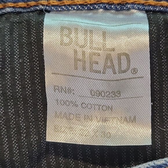 Bullhead Mens Jeans Actual Size 32x28 Dillon Skinny Frayed Hems Distressed - Picture 9 of 14